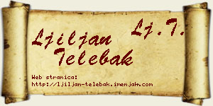 Ljiljan Telebak vizit kartica